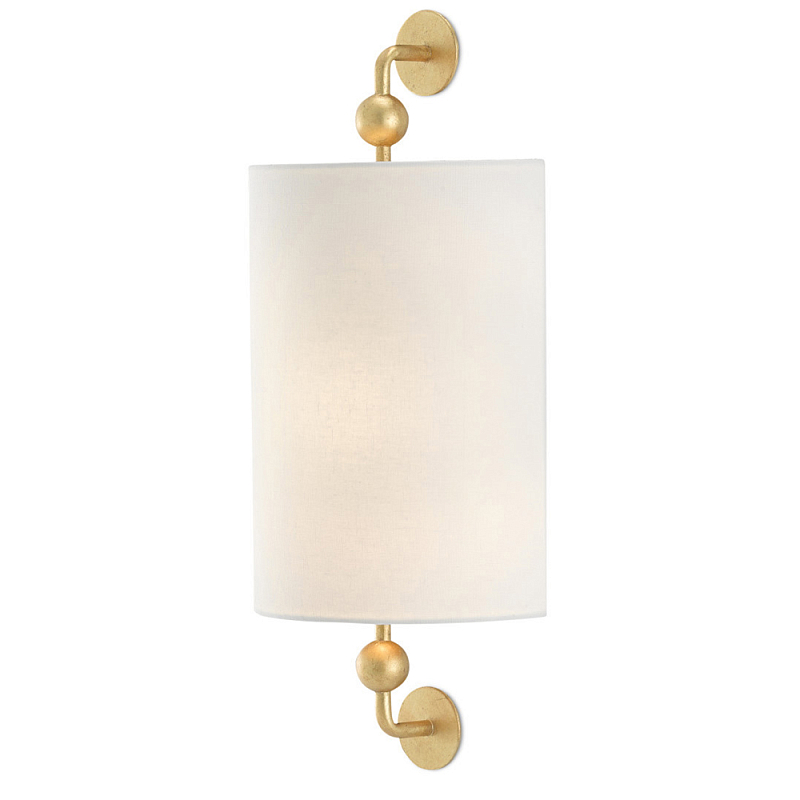 Бра светодиодное с полукруглым тканевым абажуром Sconce on Bracket Серебряный Золотой Бра светодиодное с полукруглым тканевым абажуром Sconce on Bracket Серебряный Золотой в Брянске | Loft Concept