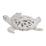 Статуэтка черепаха с ажурным панцирем и детализированной текстурой в белом цвете Marine Accessories варинант исполнения - 1 | Loft Concept в Брянске