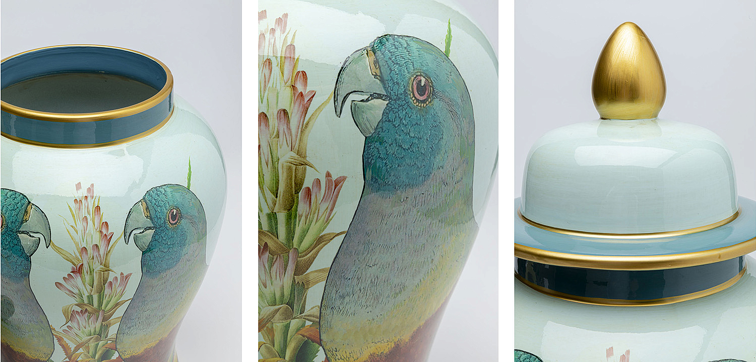 Ваза Porcelain Vase Parrots Ваза Porcelain Vase Parrots - Loft-Concept в Брянске