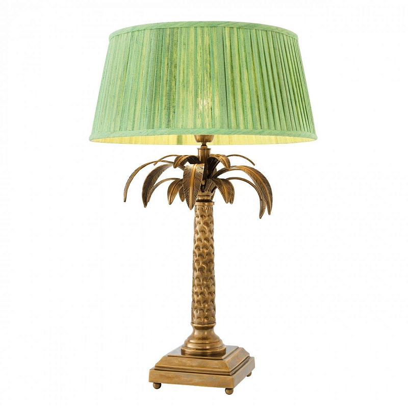 Настольная лампа Eichholtz Table Lamp Oceania Латунь Античная полированная Зеленый Настольная лампа Eichholtz Table Lamp Oceania Латунь Античная полированная Зеленый в Брянске | Loft Concept