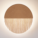 Бра круглое натуральная пробка с бахромой Natural Cork варинант исполнения - 3 | Loft Concept в Брянске