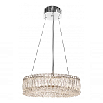 Люстра подвесная круглая из прозрачного хрусталя с корпусом из металла цвета хром Selfsufficient варинант исполнения - 1 | Loft Concept в Брянске