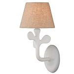 Бра с белым каркасом и тканевым абажуром Natural Stems варинант исполнения - 1 | Loft Concept в Брянске