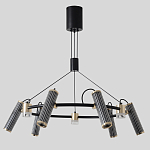 Люстра круглая с 9-ю цилиндрическими плафонами на магнитном креплении Bronze Concert варинант исполнения - 1 | Loft Concept в Брянске