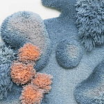 Тканый вручную Большой абстрактный гобелен Frost Forest варинант исполнения - 1 | Loft Concept в Брянске