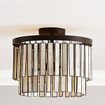 Потолочный светильник с подвесами из перламутра Unique Shine Effect варинант исполнения - 2 | Loft Concept в Брянске