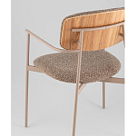 Стул Doe с подклокотниками коричневый варинант исполнения - 3 | Loft Concept в Брянске