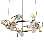 Люстра с хрустальными плафонами и декором Alvere Crystal Chandelier 6 варинант исполнения - 1 | Loft Concept в Брянске