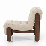 Кресло с деревянным каркасом и обивкой из ткани букле Medieval Furniture варинант исполнения - 1 | Loft Concept в Брянске