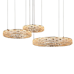 Люстра из 3-х колец с текстурной огранкой Reflection of Reality варинант исполнения - 2 | Loft Concept в Брянске