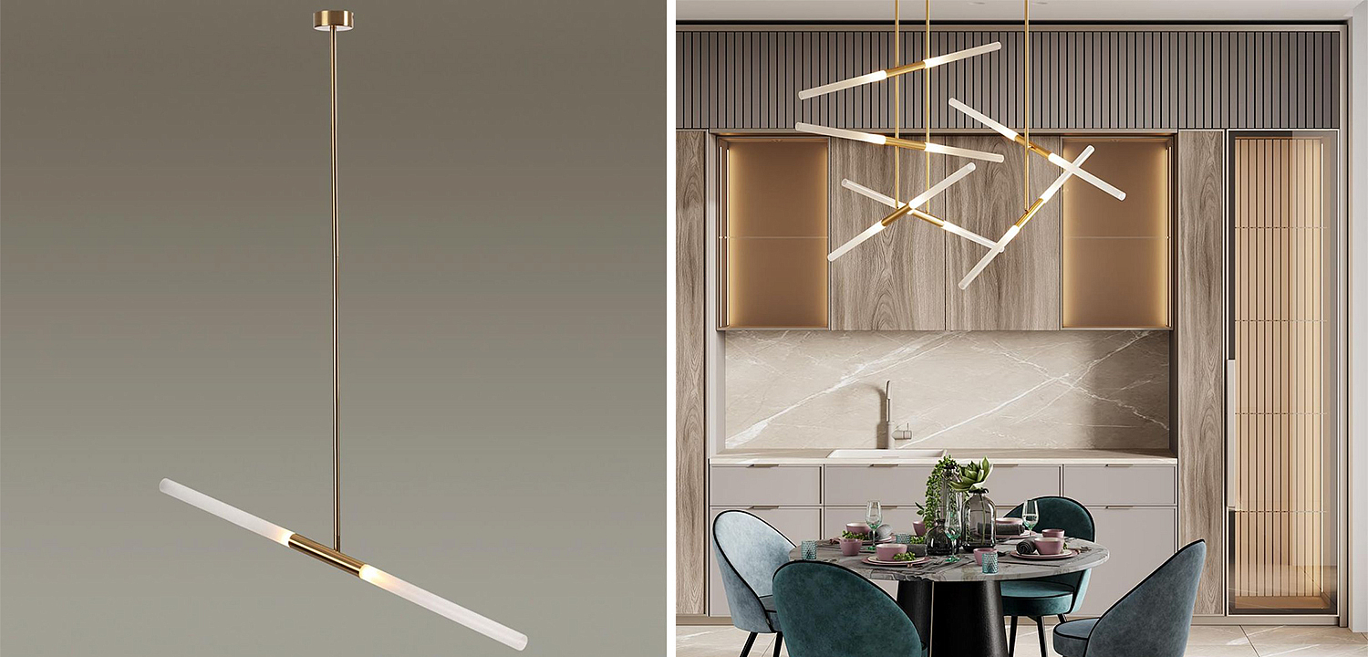 Светильник Gold Delta Light 2 lamp Светильник Gold Delta Light 2 lamp - Loft-Concept в Брянске