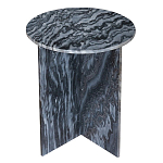 Столик кофейный с столешницей из черного мрамора Compact Black Marble Table варинант исполнения - 1 | Loft Concept в Брянске