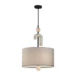 Люстра с серым тканевым плафоном Flourish варинант исполнения - 2 | Loft Concept в Брянске