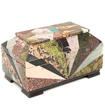 Шкатулка из натурального камня змеевик Stone Casket варинант исполнения - 2 | Loft Concept в Брянске