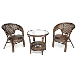 Комплект уличной мебели Angela Dark Brown варинант исполнения - 1 | Loft Concept в Брянске