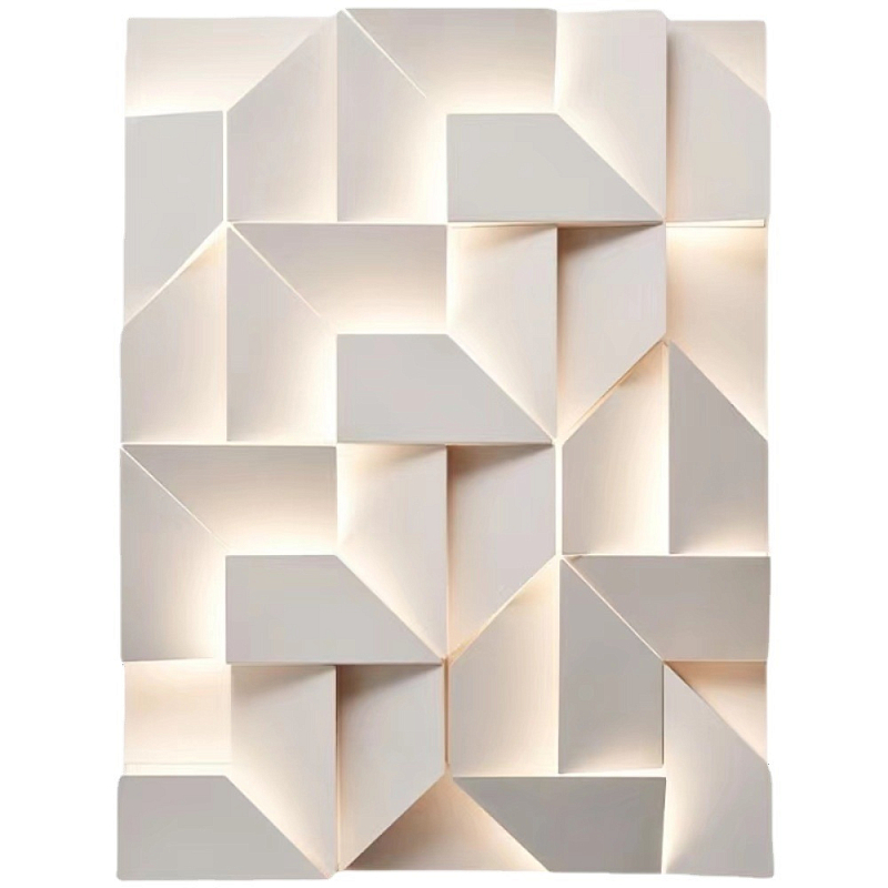 Светящийся настенный арт-объект Geometric Wall Art Object Белый Светящийся настенный арт-объект Geometric Wall Art Object Белый в Брянске | Loft Concept