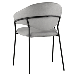 Серый стул с обивкой из искусственной замши Alexis варинант исполнения - 5 | Loft Concept в Брянске