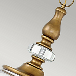 Люстра подвесная цвета латунь с прозрачным овальным стеклянным плафоном Hinkley варинант исполнения - 8 | Loft Concept в Брянске