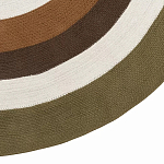 Ковер круглый из хлопка с контрастным узором Bullseye 150 варинант исполнения - 4 | Loft Concept в Брянске