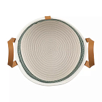 Корзина для хранения с ручками плетеная Interlacement Green  варинант исполнения - 1 | Loft Concept в Брянске