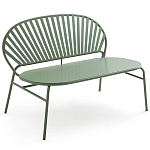 Зелёная скамья из стали Goodwin Metal Bench Green варинант исполнения - 1 | Loft Concept в Брянске