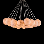 Люстра подвесная круглая с сферическими плафонами из натурального камня Glowing Spheres варинант исполнения - 2 | Loft Concept в Брянске