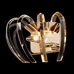 Бра золотого цвета с изогнутыми хрустальными элементами Radiant Ribbons варинант исполнения - 3 | Loft Concept в Брянске