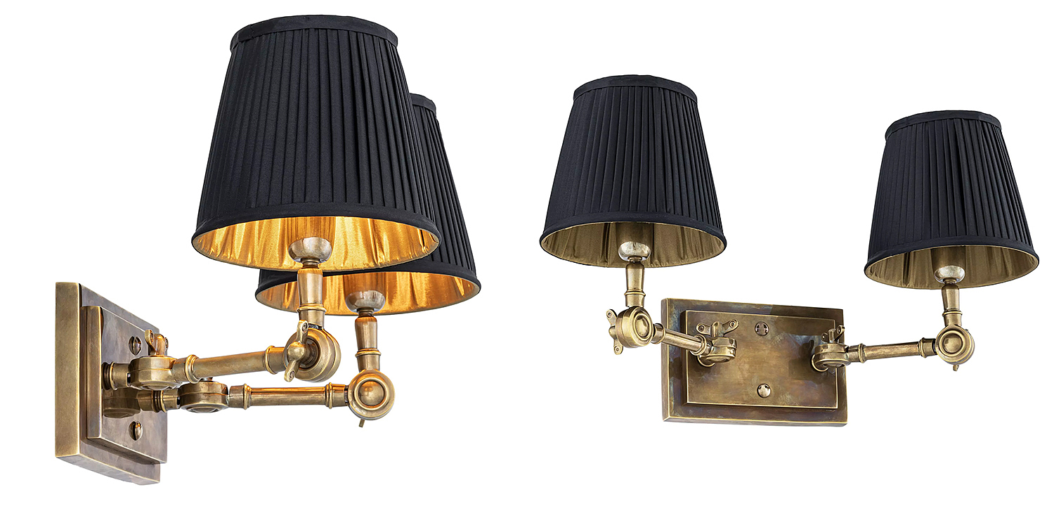 Бра Eichholtz Wall Lamp Wentworth Double Brass Бра Eichholtz Wall Lamp Wentworth Double Brass - Loft-Concept в Брянске