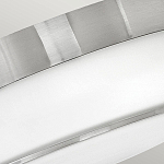 Потолочный светильник для ванных комнат цвета никель с плафоном из опалового стекла и декоративными держателями Hinkley варинант исполнения - 3 | Loft Concept в Брянске