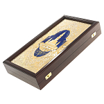 Нарды настольные из натурального камня лазурит и долерит Backgammon from Stone варинант исполнения - 13 | Loft Concept в Брянске