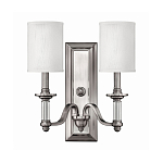 Бра с 2-мя белыми текстильными абажурами Hinkley варинант исполнения - 1 | Loft Concept в Брянске