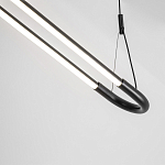 Светодиодная люстра Black LED Circle and Oval Lamp варинант исполнения - 4 | Loft Concept в Брянске