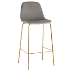 Барный стул на золотистых ножках VENDRAMIN Grey варинант исполнения - 1 | Loft Concept в Брянске