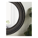 Зеркало круглое с текстурированным дизайном рамы Helios варинант исполнения - 6 | Loft Concept в Брянске