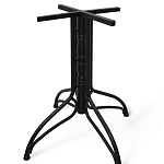 Стол обеденный с круглой столешницей из керамики на четырех черных ножках Sand Ceramics варинант исполнения - 5 | Loft Concept в Брянске