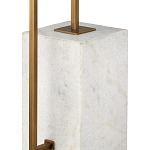 Торшер с прямоугольным абажуром на белом мраморном основании Asymmetry on Marble варинант исполнения - 2 | Loft Concept в Брянске