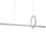 Подвесной линейный светильник Gilbertine Crystals Linear Hanging Lamp варинант исполнения - 1 | Loft Concept в Брянске