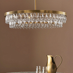 Люстра круглая с подвесками в форме стеклянных капель Glass Rain варинант исполнения - 3 | Loft Concept в Брянске