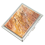 Портсигар на 10 сигарет с газовой зажигалкой из натурального камня Авантюрин Stone Cigarettes Cases варинант исполнения - 1 | Loft Concept в Брянске