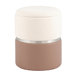 Пуф Mauldine с ящиком светло-коричневый с экокожей варинант исполнения - 1 | Loft Concept в Брянске