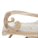 Кресло-качалка с мягкой обивкой из льна Ella Armchair beige варинант исполнения - 3 | Loft Concept в Брянске