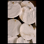 Люстра трехъярусная с подвесками из округлых элементов Cryptocrystalline Stone варинант исполнения - 3 | Loft Concept в Брянске