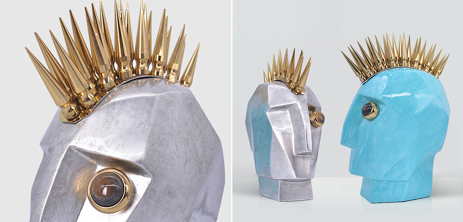 Аксессуар Kelly Wearstler Head Trip Sculpture Silver Аксессуар Kelly Wearstler Head Trip Sculpture Silver - Loft-Concept в Брянске