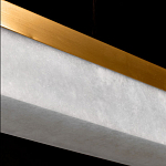 Подвесной светильник линейный из натурального камня Perfection of Geometry варинант исполнения - 6 | Loft Concept в Брянске