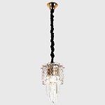 Подвесной хрустальный светильник Harmonica Crystal Gold Hanging Lamp варинант исполнения - 2 | Loft Concept в Брянске