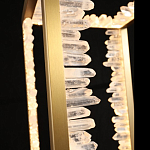 Настольная лампа прямоугольная с декоративными элементами в виде кристаллов Smooth Shine варинант исполнения - 3 | Loft Concept в Брянске