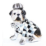Статуэтка собака в клетчатой куртке Fashionable Dogs Cell варинант исполнения - 1 | Loft Concept в Брянске