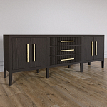 Большая VT-тумба Primo шпон темный орех варинант исполнения - 3 | Loft Concept в Брянске