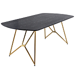 Обеденный стол на металлических ножках Ward Brass Dining Table варинант исполнения - 1 | Loft Concept в Брянске