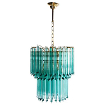 Дизайнерская люстра Blue Lagoon glass бирюзовое стекло  варинант исполнения - 2 | Loft Concept в Брянске